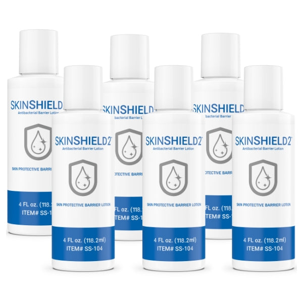 4oz 6 Pack - SkinShield2 Antibacterial Barrier Lotion