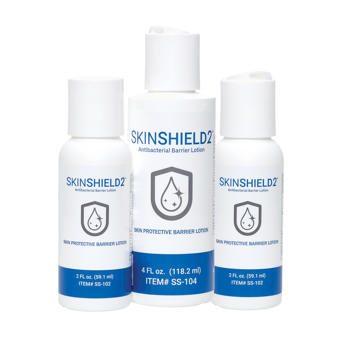 Value Pack 3 bottles antibacterial lotion